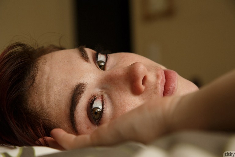 Jazz Reilly Topless On The Bed 001